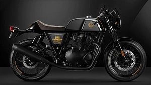 Royal Enfield Classic 350 120th Anniversary Edition Matte Black Motorcycle HD wallpaper