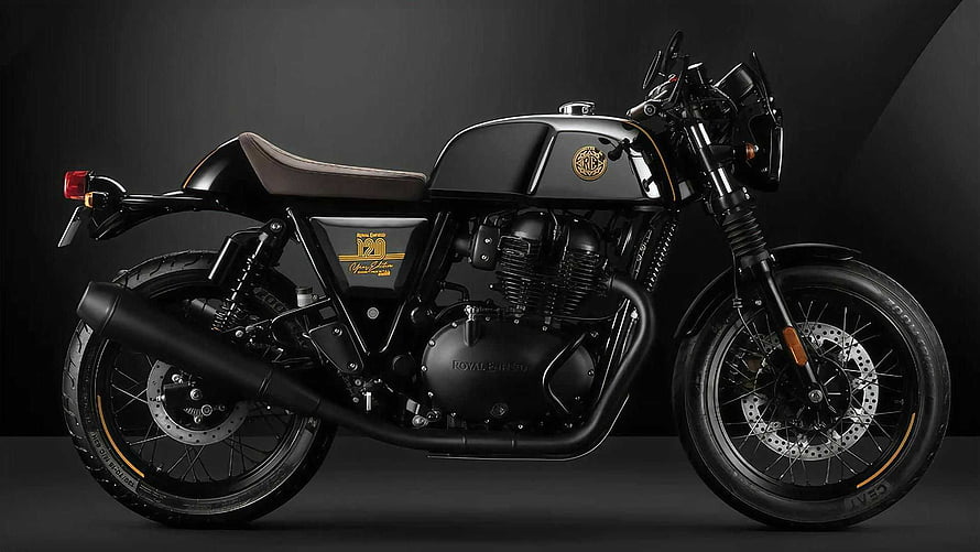 Royal Enfield Classic 350 120th Anniversary Edition Matte Black Motorcycle HD wallpaper