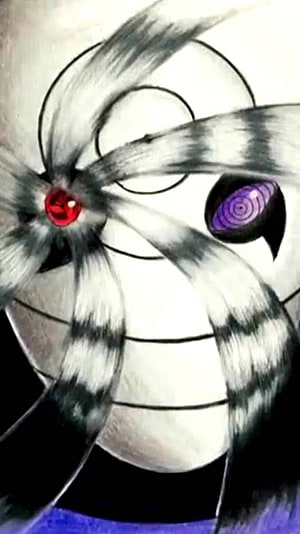 Madara Uchiha Eternal Mangekyou Sharingan Anime Eye Close-Up, Obito Kamui HD phone wallpaper