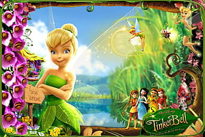 Tinker Bell and the Lost Treasure Movie Poster with Pixie Dust and Fairies HD wallpaper