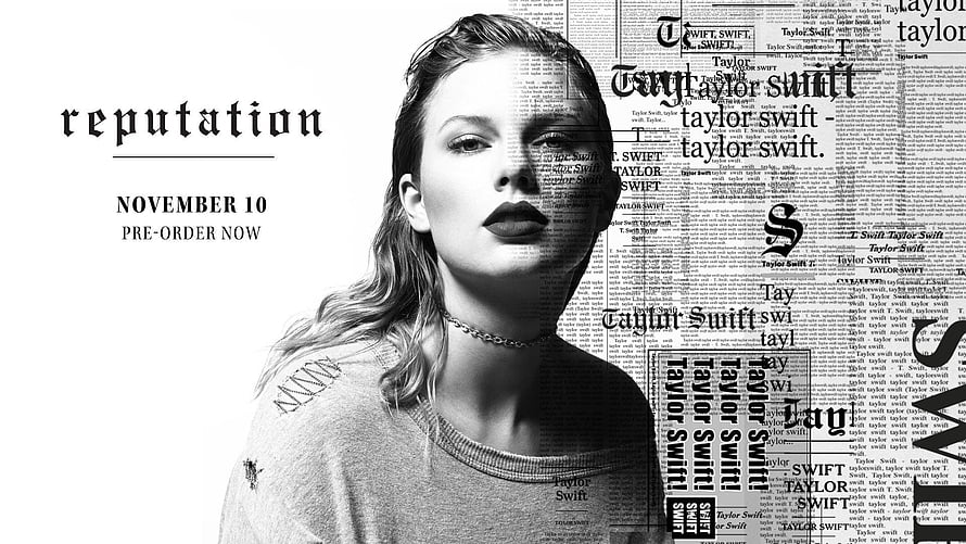 Taylor Swift Reputation Album Cover Artwork Black And White Portrait HD wallpaper