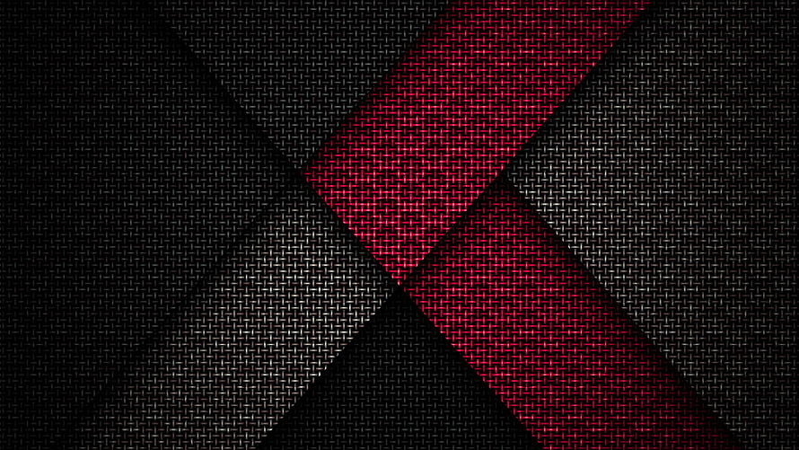 Abstract Carbon Fiber Texture With Red Diagonal Stripes HD wallpaper