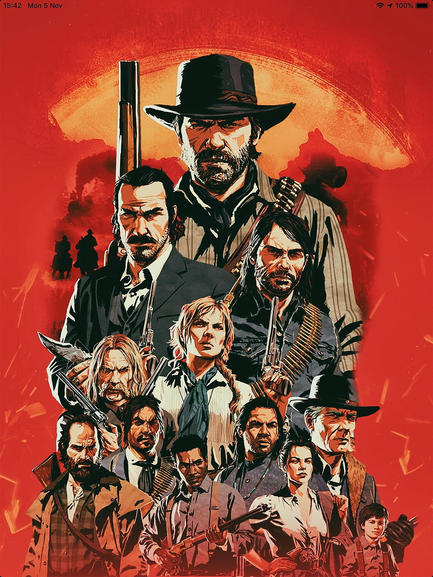 Red Dead Redemption 2 Gang Poster Artwork HD phone wallpaper
