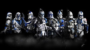 Clone Troopers 501st Legion Star Wars Concept Art HD wallpaper