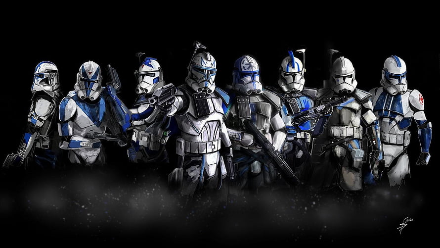 Clone Troopers 501st Legion Star Wars Concept Art HD wallpaper