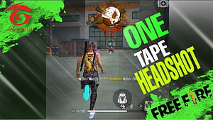 Free Fire One Tape Headshot Gameplay Screenshot with Garena Logo HD wallpaper