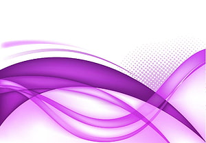 Elegant Purple Abstract Waves with Halftone Dot Pattern on White Background HD wallpaper