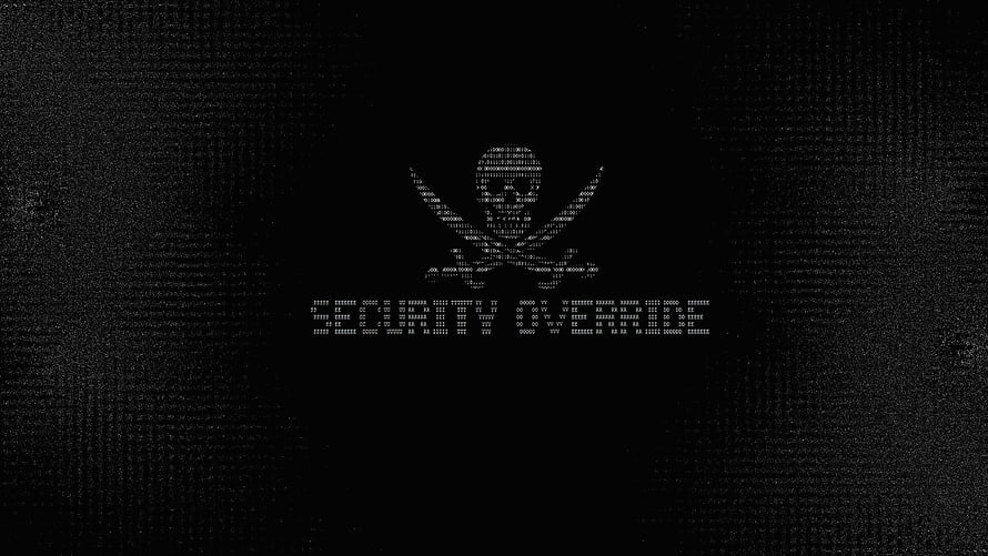 Security Override Skull and Crossbones Digital Glitch Art Wallpaper HD wallpaper