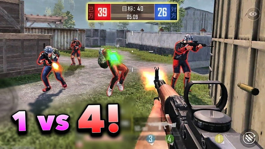 PUBG Mobile TDM Gameplay: 1 vs 4 Squad Fight in Industrial Map HD wallpaper