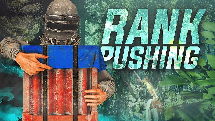 Rust Bank Pushing Gameplay Featuring Character With Shield And Loot Box In Forest HD wallpaper