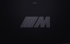 BMW M Carbon Fiber Texture Logo Wallpaper HD wallpaper