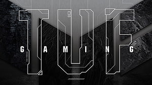 TUF Gaming Logo Wallpaper With Dark Textured Background HD wallpaper