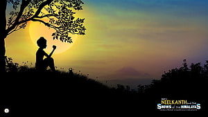 Neelkanth and the Snows of the Himalayas Part 4 Silhouette Scene HD wallpaper