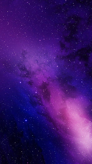 Purple and Blue Galaxy Space Wallpaper with Stars and Nebula HD phone wallpaper