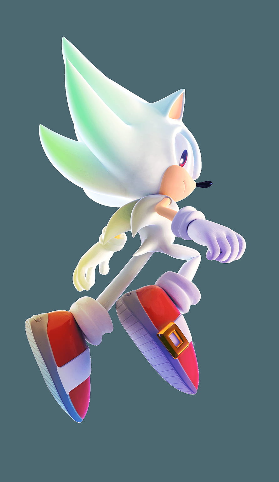 Super Sonic Legacy Render by Nibroc in Dynamic Running Pose HD phone wallpaper