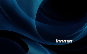 Lenovo Abstract Blue Waves Wallpaper HD wallpaper