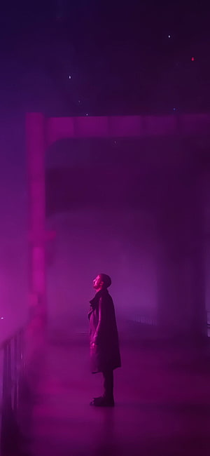 Man Standing in Purple Foggy Corridor Looking Up, Blade Runner 2049 Reddit Ideas in 2020, blade runner 2049 HD phone wallpaper