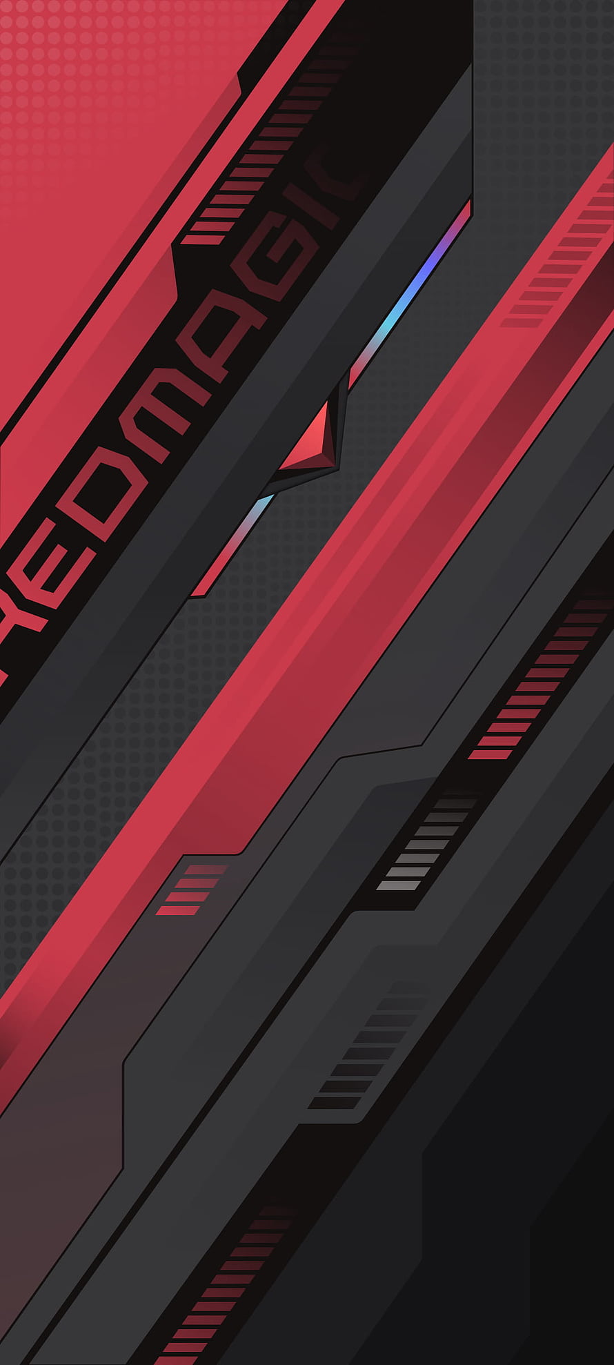 Nubia Red Magic 7 Pro Gaming Phone Abstract Geometric Wallpaper HD phone wallpaper