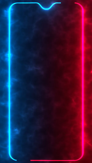 Neon Blue and Red Phone Frame Outline Wallpaper HD phone wallpaper