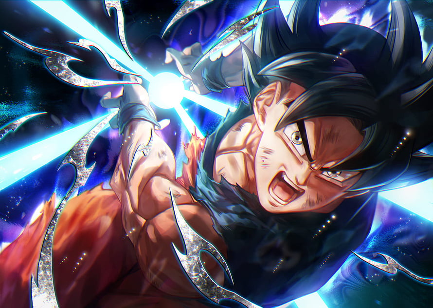 Goku Super Saiyan Blue Kaio-ken Anime Wallpaper HD wallpaper
