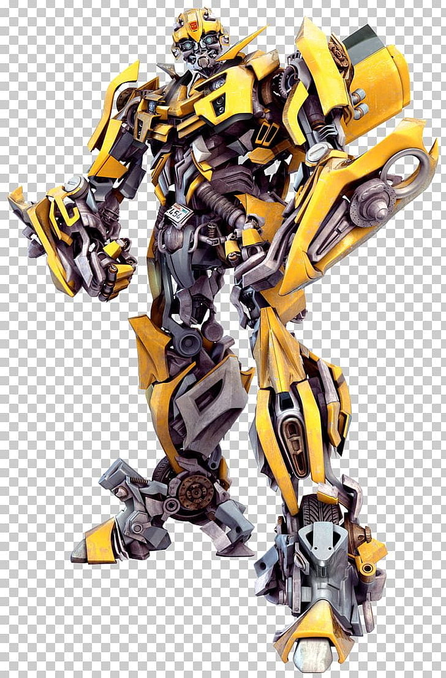 Bumblebee Transformers Movie Character Standing Pose on Transparent Background HD phone wallpaper