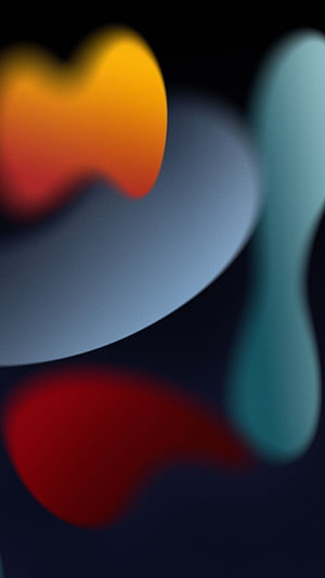 Abstract Blurred Colorful Shapes on Dark Background HD phone wallpaper