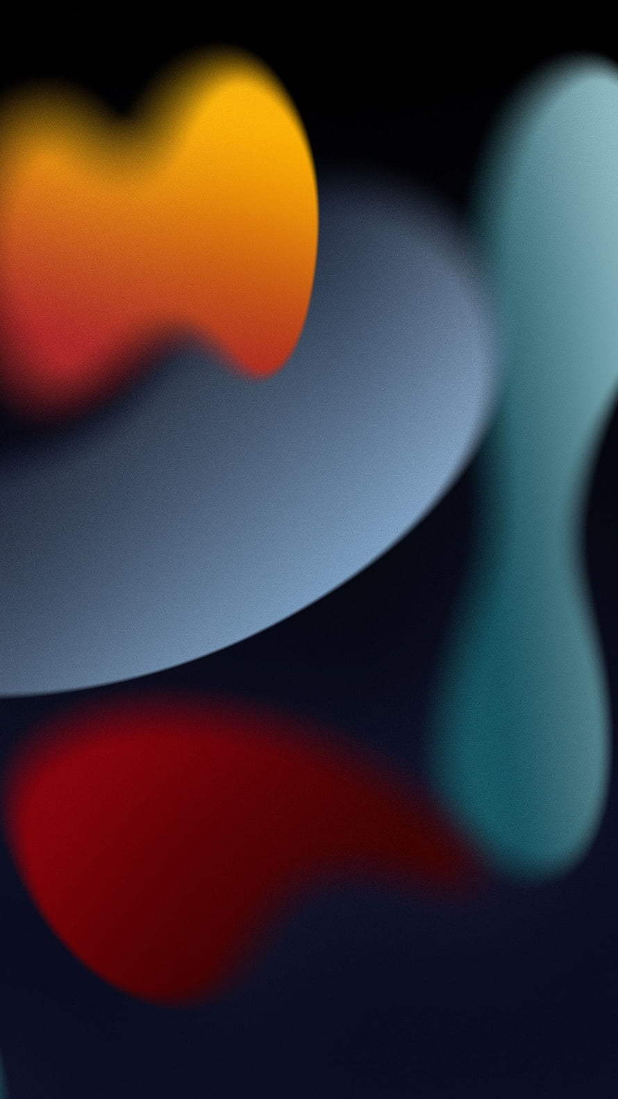 Abstract Blurred Colorful Shapes on Dark Background HD phone wallpaper