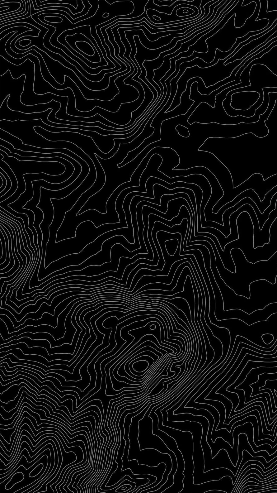 Abstract Black And White Topographic Contour Line Map Pattern Wallpaper HD phone wallpaper