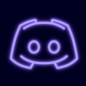 Glowing Purple Discord Logo Neon Sign on Dark Background HD phone wallpaper