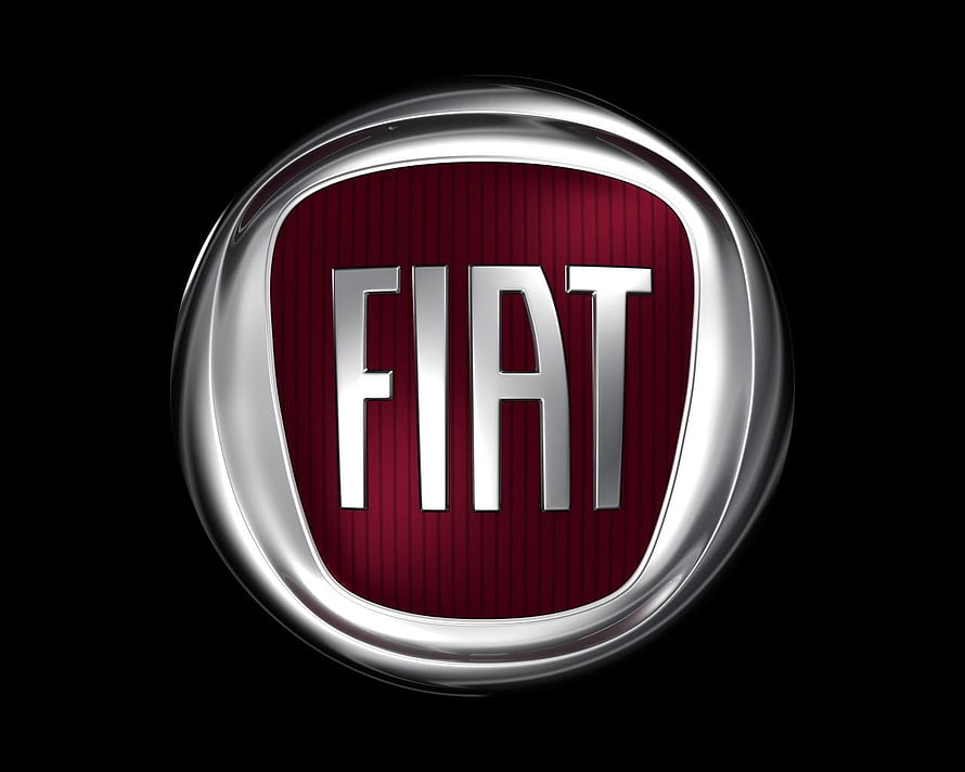 Fiat Car Logo Emblem on Black Background HD wallpaper