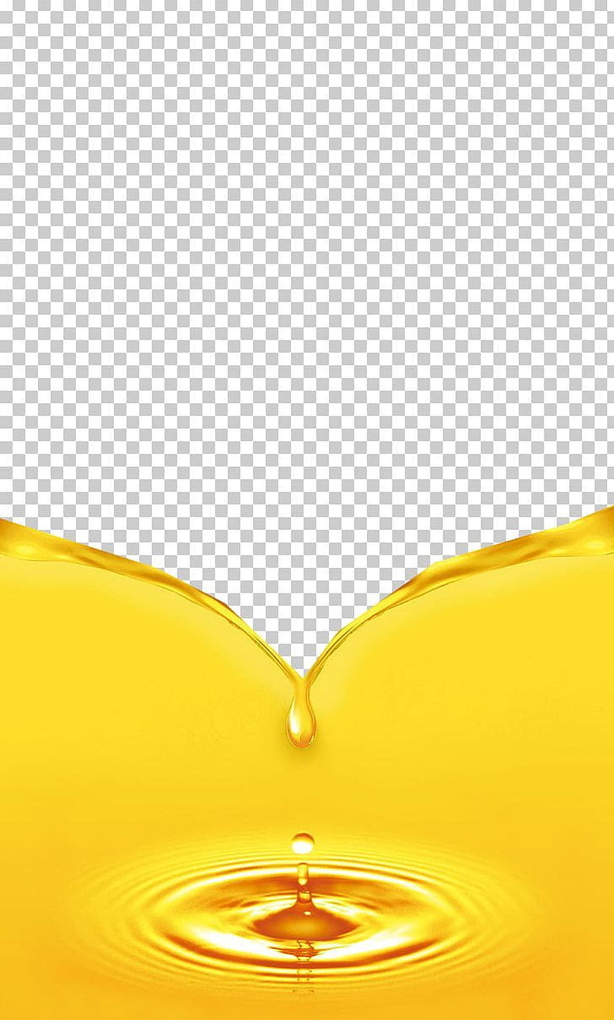 Golden Cooking Oil Droplet Splash with Ripples on Transparent Background HD phone wallpaper
