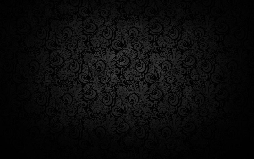 Dark Baroque Damask Pattern with Ornate Floral Scrollwork and Vignette HD wallpaper