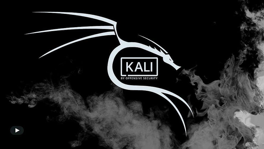 Kali Linux Dragon Logo Wallpaper with Smoke Effect HD wallpaper