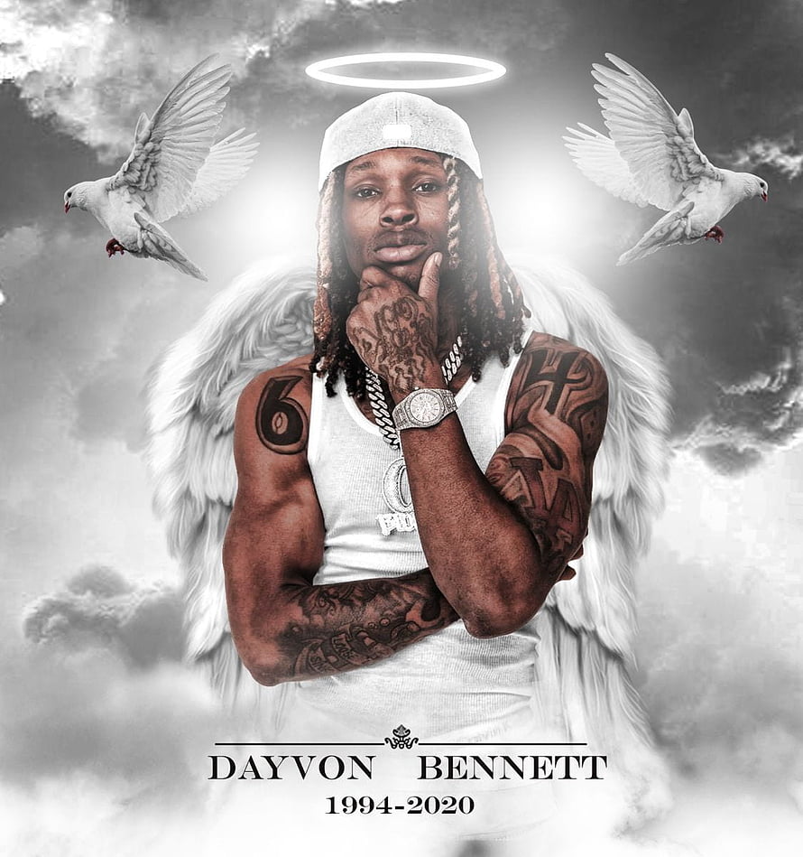 King Von Memorial Tribute with Angel Wings and Doves HD phone wallpaper