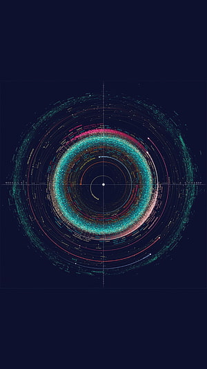 Detailed Solar System Map with Asteroid Belts and Orbital Paths on Dark Background HD phone wallpaper
