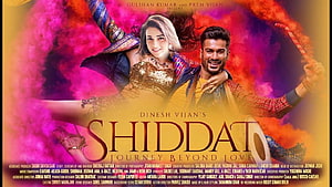 Shiddat Journey Beyond Love Movie Poster With Colorful Holi Powder Background HD wallpaper