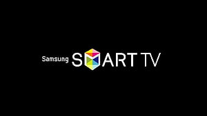 Samsung Smart TV Logo on Black Background HD wallpaper