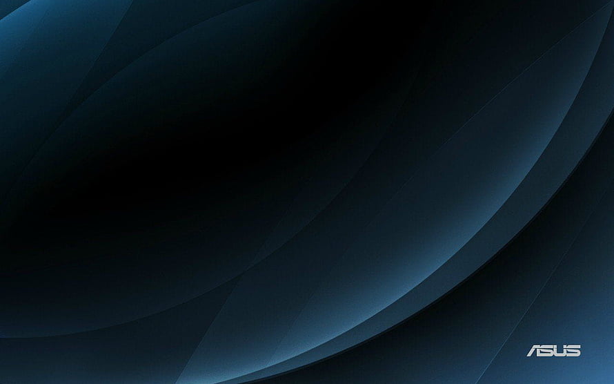 Dark Blue Abstract Curved Lines Asus Logo Wallpaper HD wallpaper