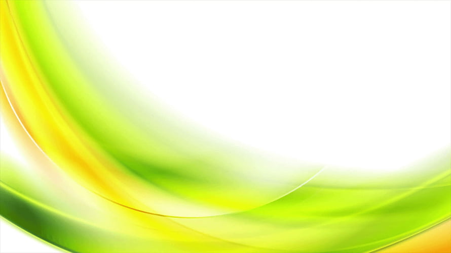 Abstract Green and Yellow Wavy Lines on White Background HD wallpaper