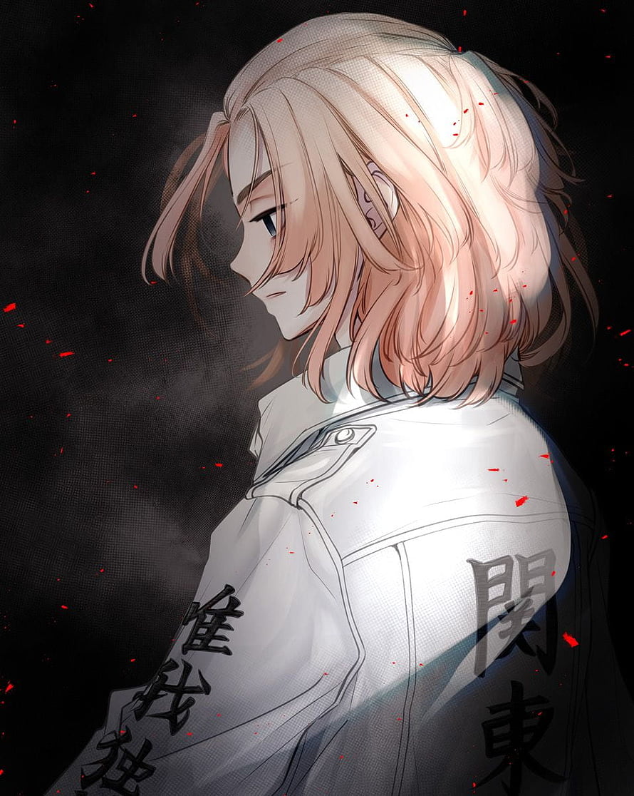Anime Character With Pink Hair And White Jacket In Dark Atmosphere HD phone wallpaper
