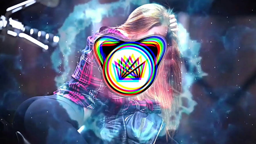 Marshmello DJ with colorful helmet and neon lights HD wallpaper
