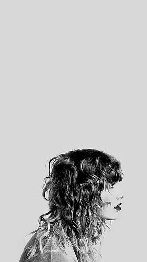 Taylor Swift Reputation Era Black and White Profile Portrait HD phone wallpaper