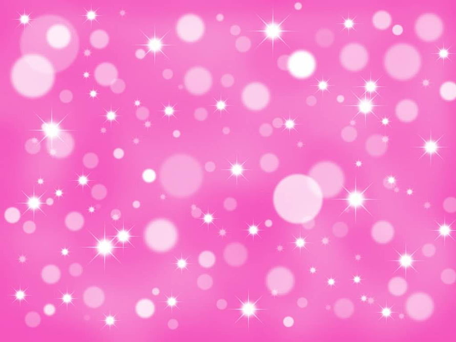 Barbie Pink Sparkling Bokeh Background with Glowing Stars and Soft Light Orbs HD wallpaper