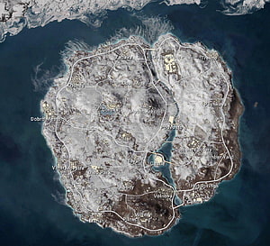 PUBG Mobile Vikendi Snow Map Overview with Landmarks and Locations HD wallpaper