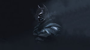Dark and Gritty Batman in Tactical Armor Suit Emerging from Smoke, 2560x1440 New Batman Suit 1440P Resolution , Superheroes , and Backgrounds, evil batman HD wallpaper