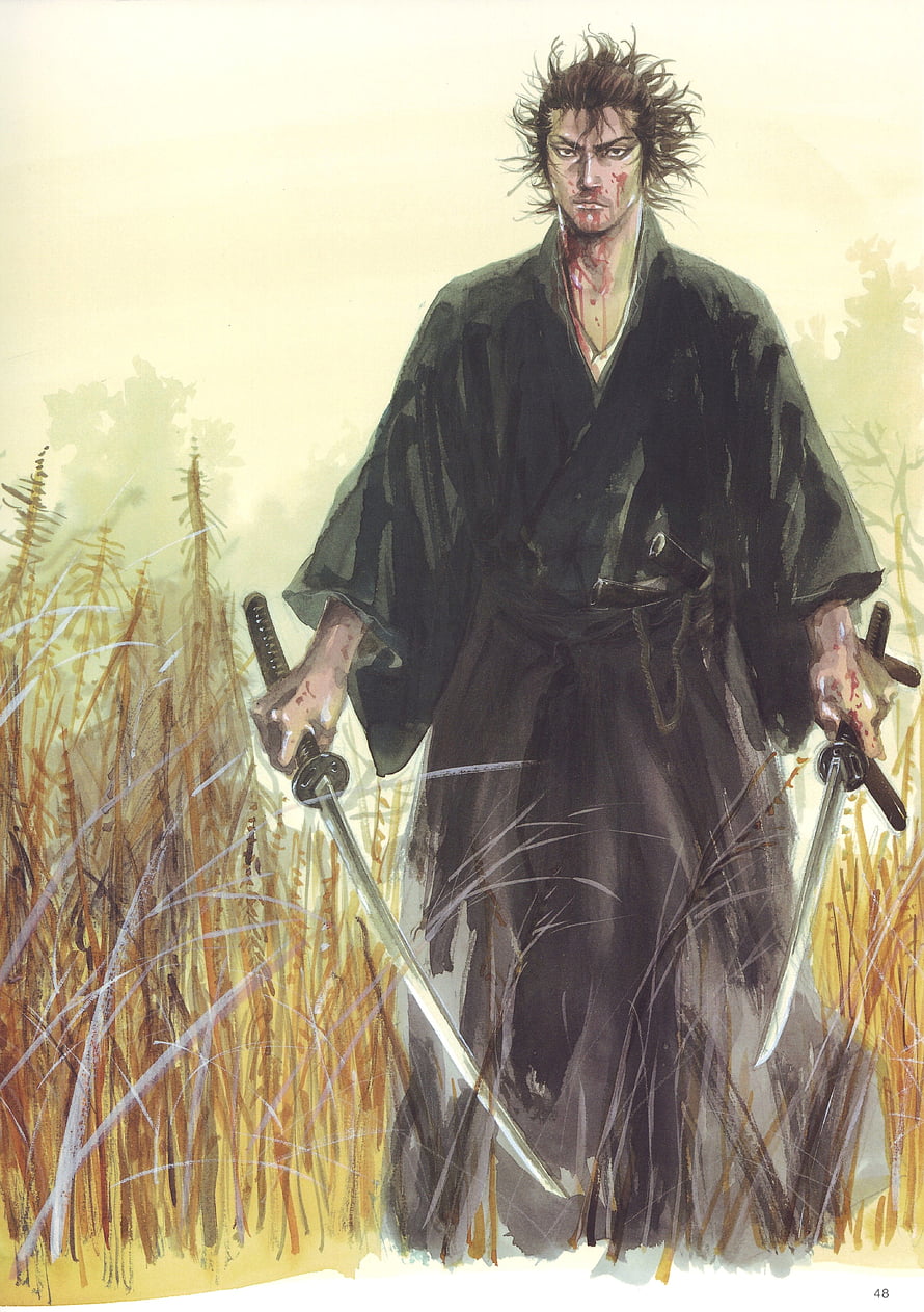Vagabond Samurai Concept Art by Takehiko Inoue HD phone wallpaper