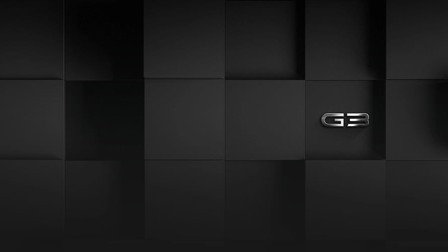 Dell G3 Gaming Laptop Minimalist Black Geometric Grid Background HD wallpaper