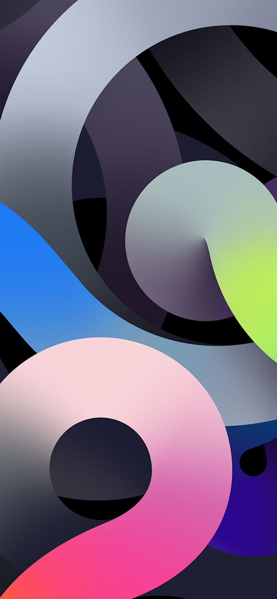 Abstract Geometric Shapes With Smooth Gradients And Vibrant Colors HD phone wallpaper