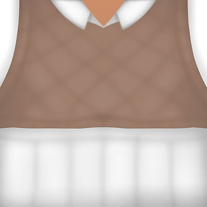 Brown Quilted Vest Over White Collared Shirt Vector Illustration HD phone wallpaper