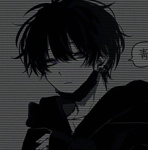 Dark Anime Boy With Black Hair And Purple Eyes Sad Expression HD phone wallpaper